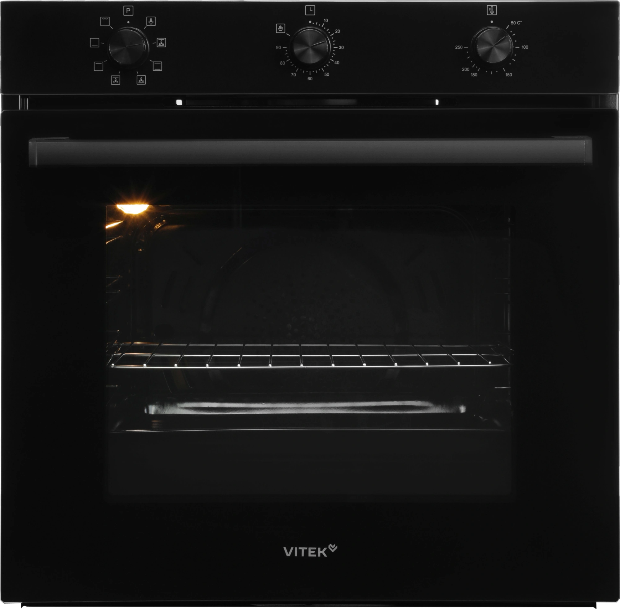 Духовой шкаф Vitek VEO 6380 BG стекло черное