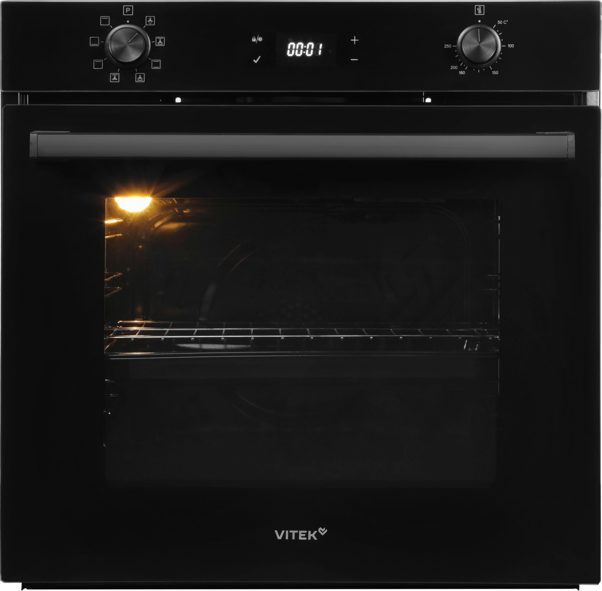Духовой шкаф Vitek VEO 6480 BG стекло черное