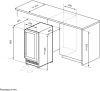 Винный шкаф однокамерный Lex LWD3020BL черный