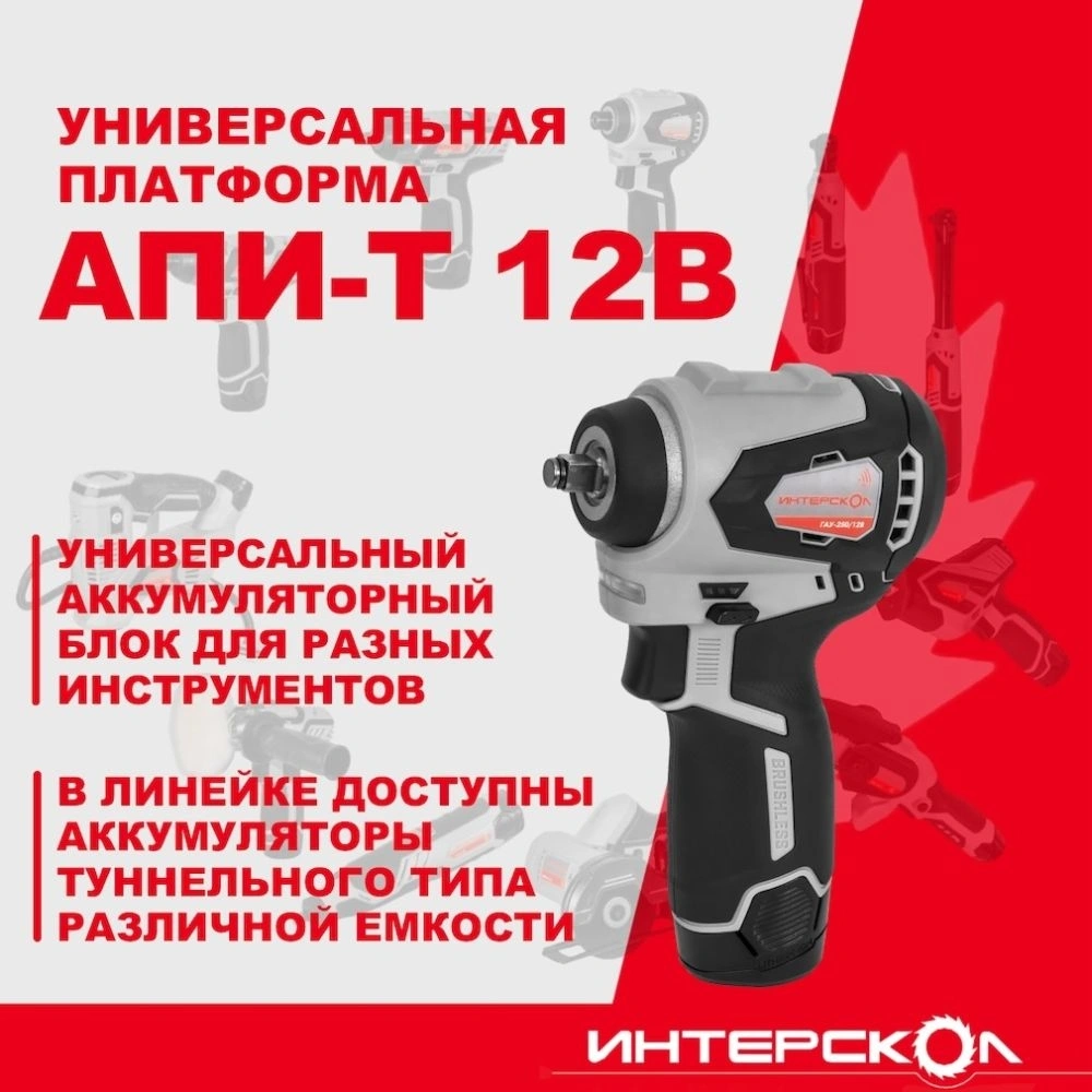 Ударный гайковерт Интерскол ГАУ-250/12ВЭ (804.1.0.70)
