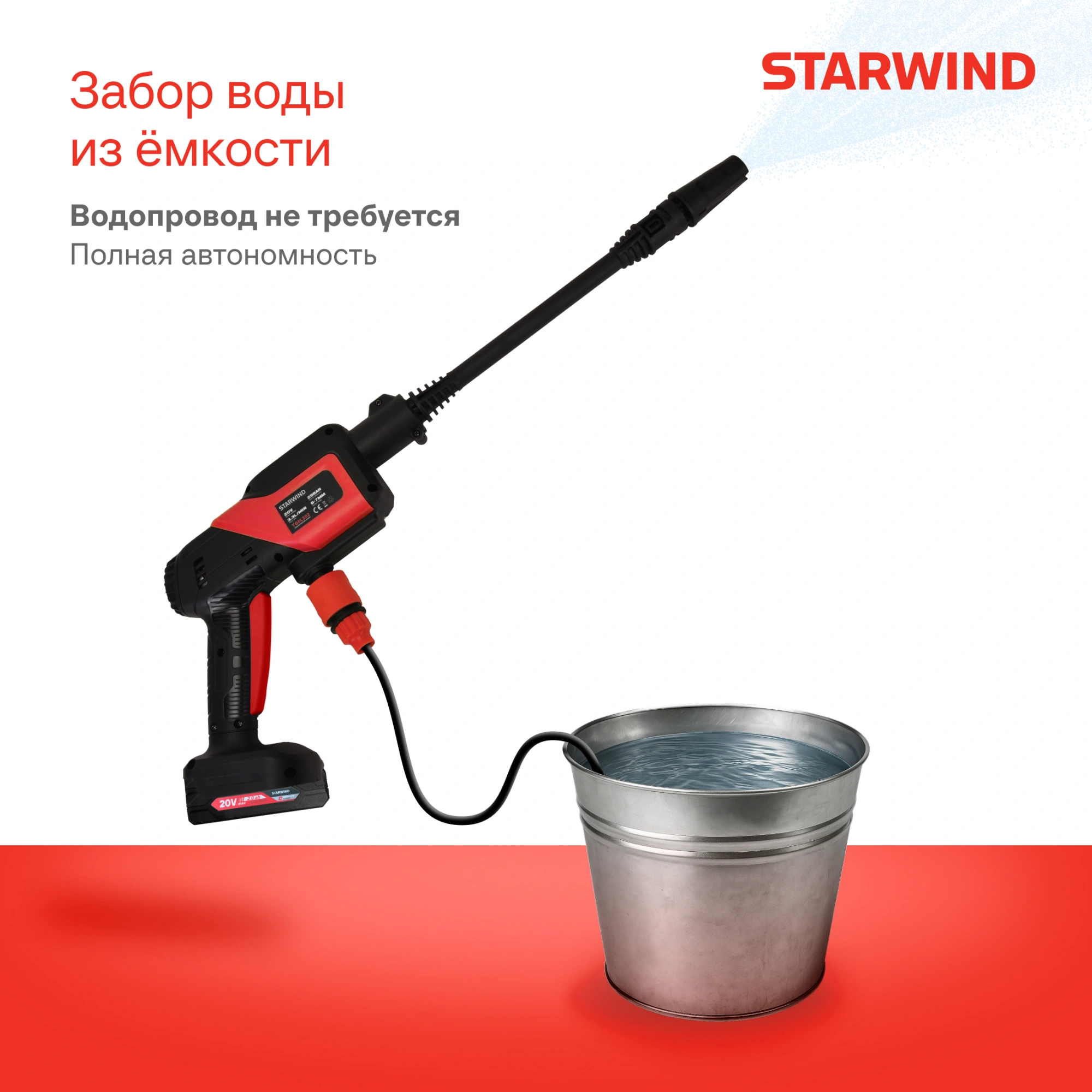 Минимойка Starwind SBW-25.20-0.0B