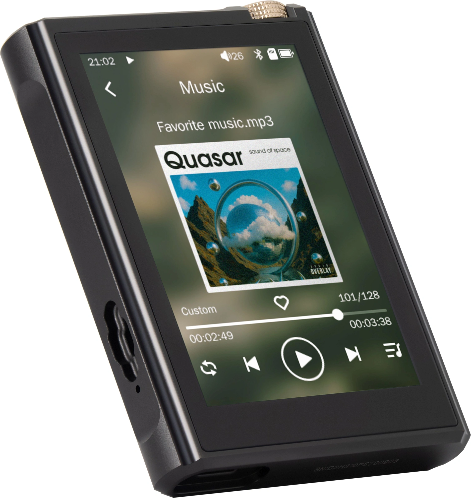 Плеер Digma Pro XT7 черный/золотистый (xt7-hfbg)