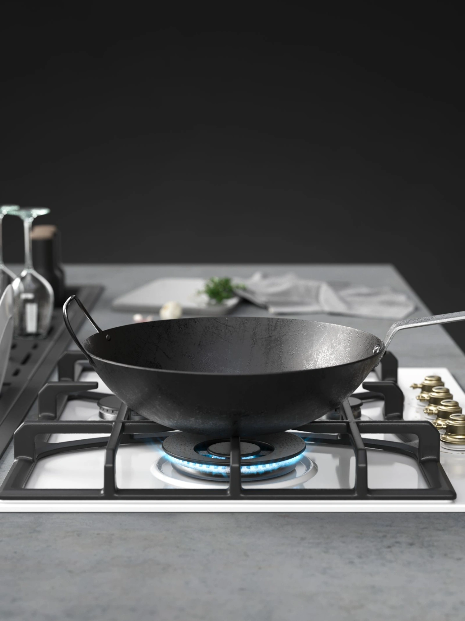 Газовая варочная поверхность Kuppersberg Classic FS 610 W белый