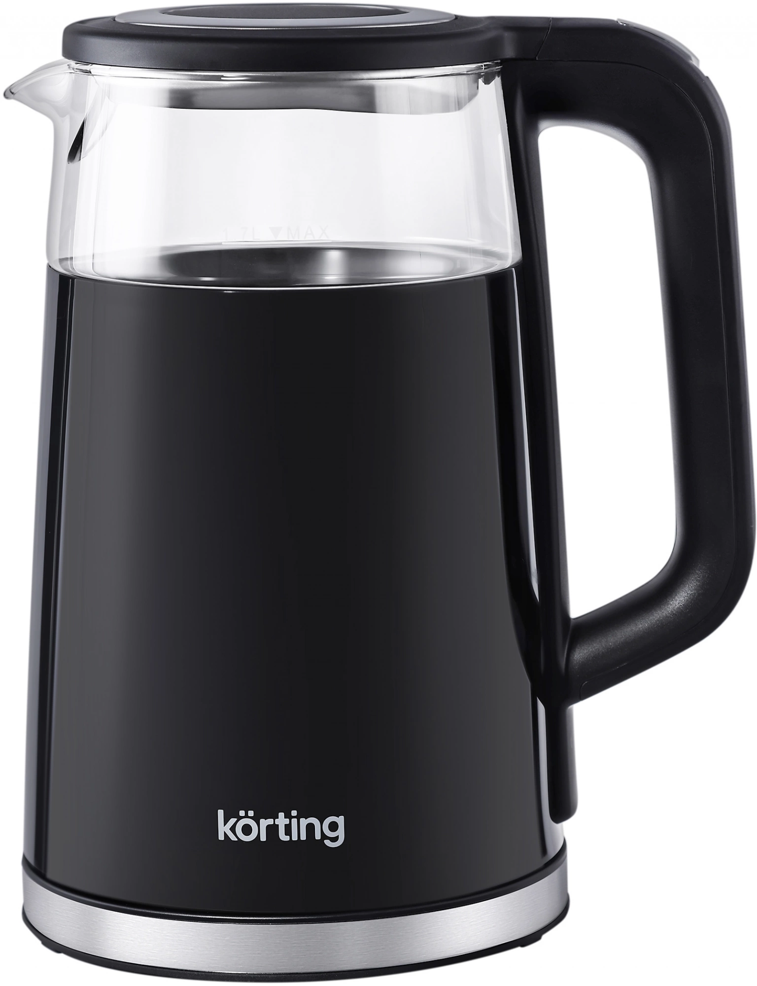 Чайник электрический Korting KWK 0907 G черный, металл