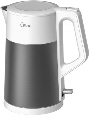 Чайник электрический Midea МК-8010 белый/нержавеющая сталь, нержавеющая сталь