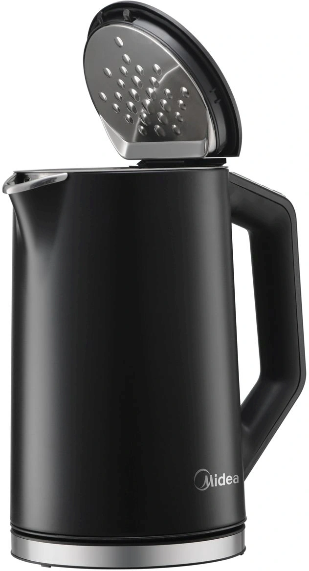 Чайник электрический Midea MK-9093 черный, нержавеющая сталь