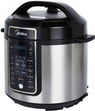 Мультиварка Midea MPC-6037 нержавеющая сталь/черный