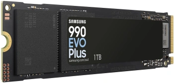 Твердотельный накопитель Samsung 1024ГБ, M.2 2280, PCIe 4.0 x4, M.2 990 EVO Plus (MZ-V9S1T0BW)