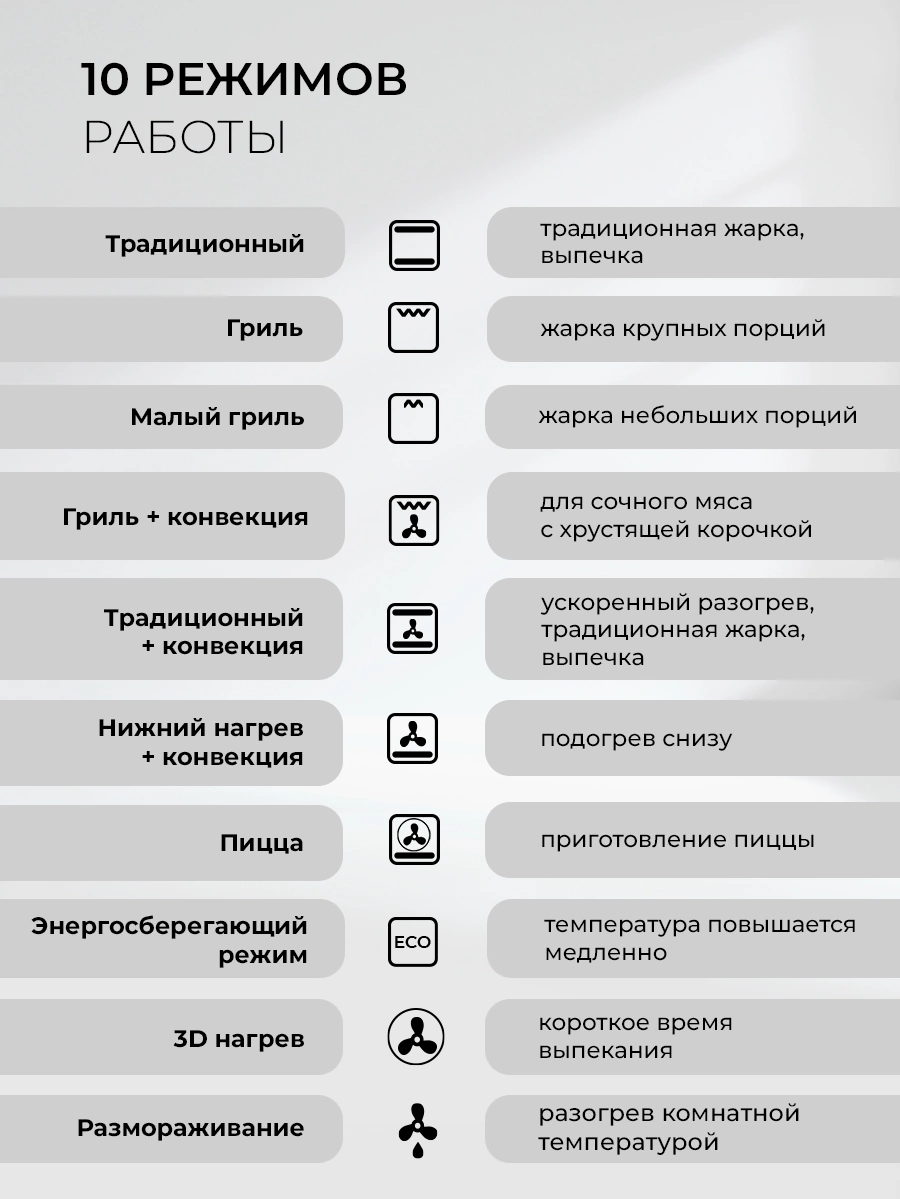 Духовой шкаф Lex EDM 1001 ONE GR стекло серое (CHAO000466)