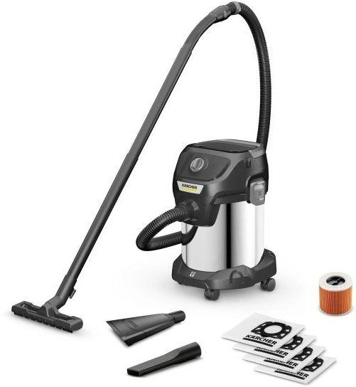 Строительный пылесос Karcher KWD 3 S V-17/4/20 Anniversary Edition черный (1.628-449.0)
