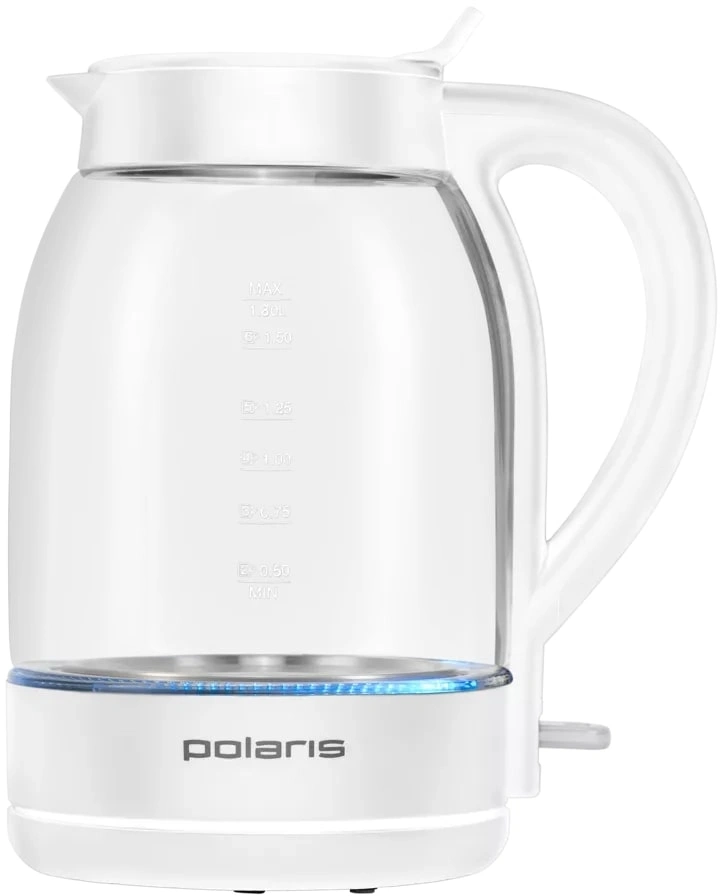 Чайник электрический Polaris PWK 1797CGL белый, стекло