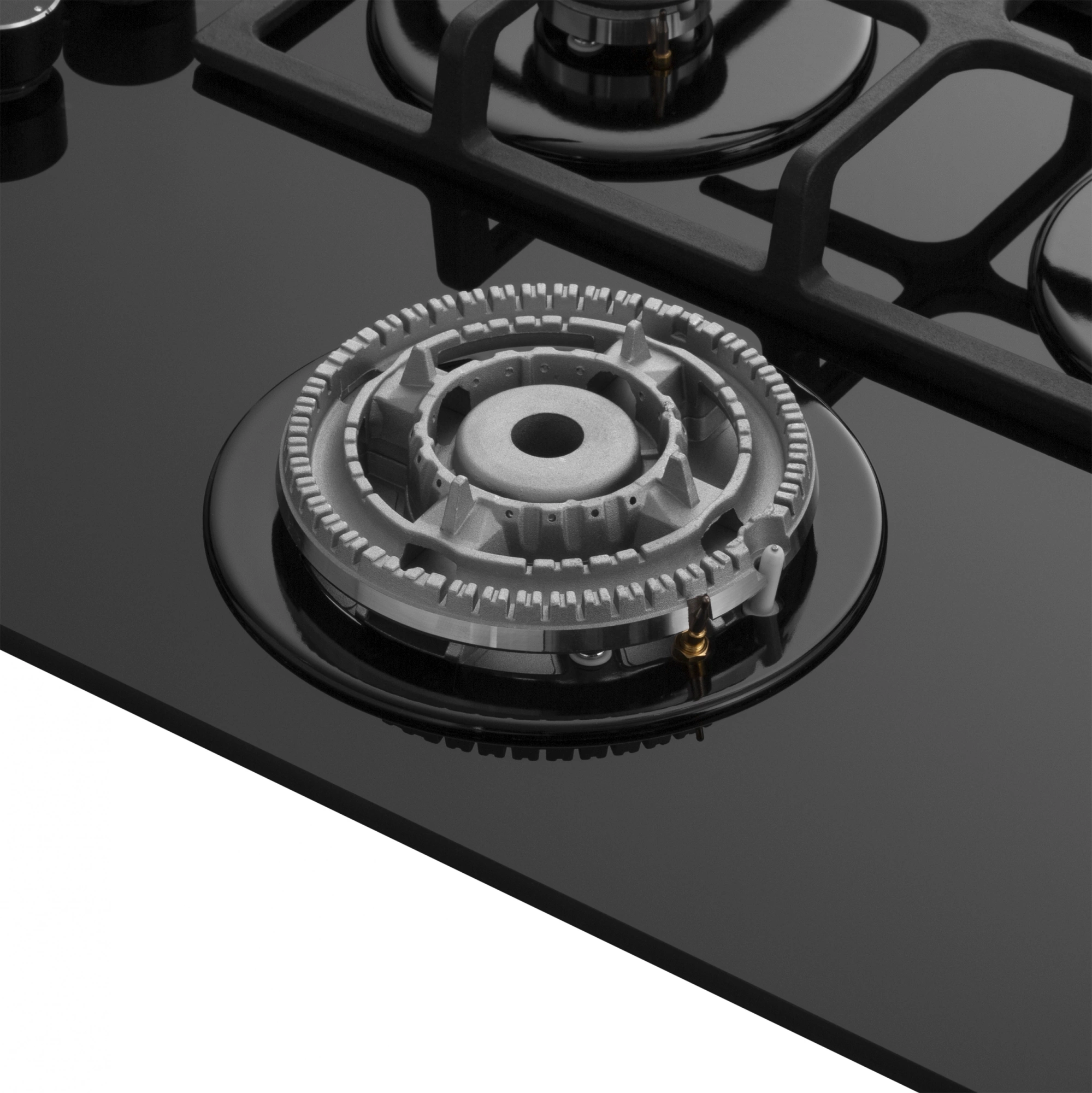 Газовая варочная поверхность Meferi Glass Ultra MGH604 черный