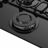 Газовая варочная поверхность Meferi Glass Ultra MGH604 черный