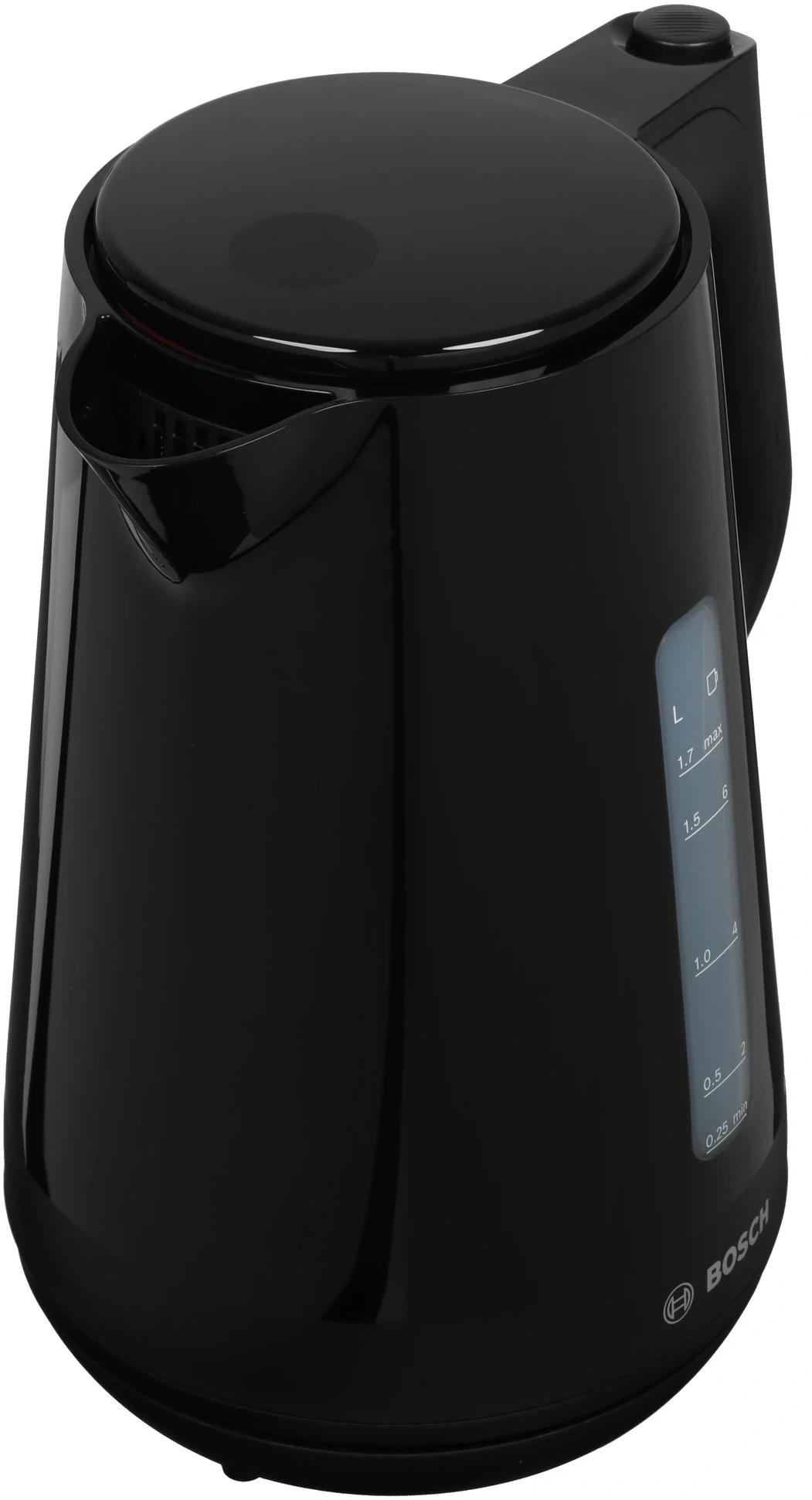 Чайник электрический Bosch TWK1M123 черный, пластик