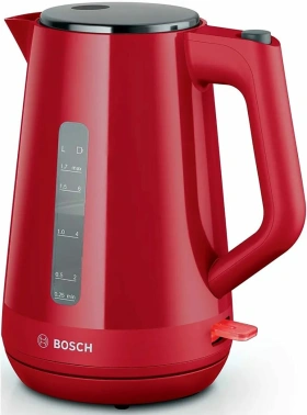 Чайник электрический Bosch TWK1M124 красный, пластик