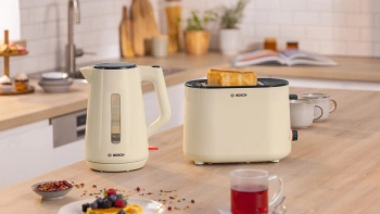 Чайник электрический Bosch TWK1M127 бежевый, пластик
