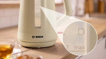 Чайник электрический Bosch TWK1M127 бежевый, пластик