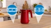 Чайник электрический Bosch TWK2M164 красный, пластик