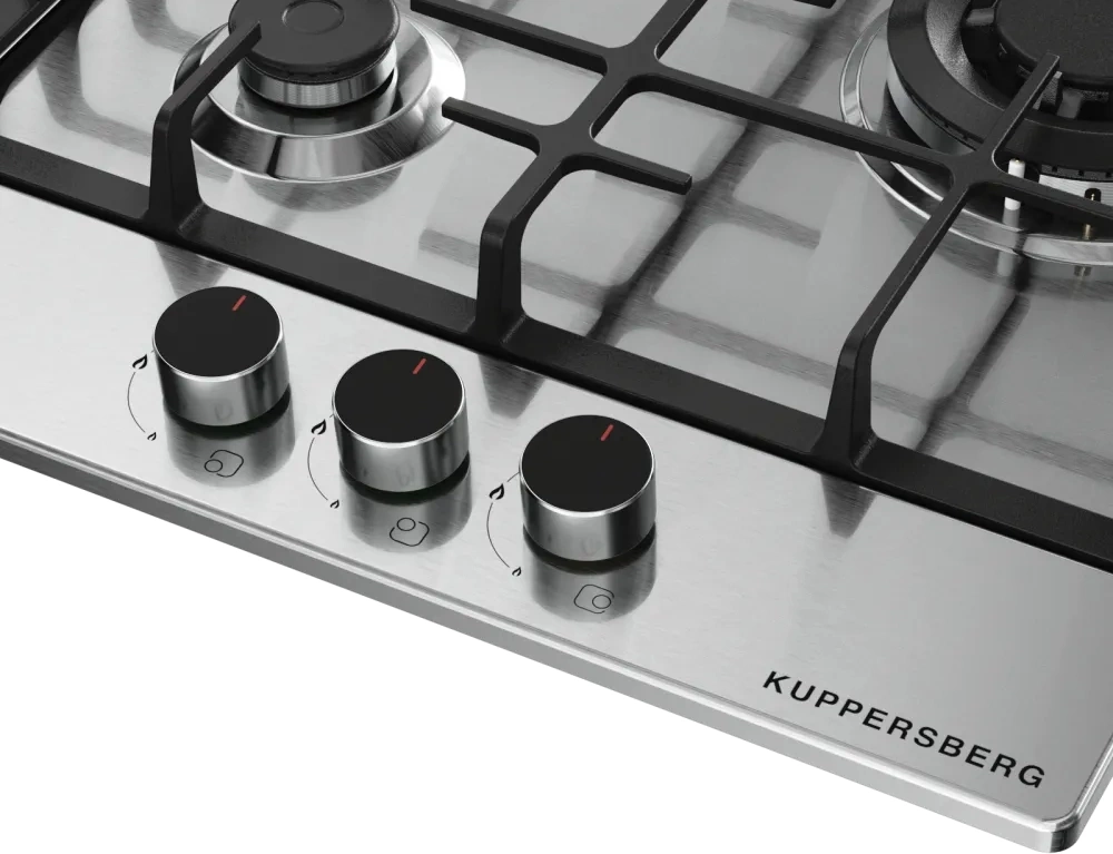 Газовая варочная поверхность Kuppersberg Hi-tech FS 46 X нержавеющая сталь (8621)