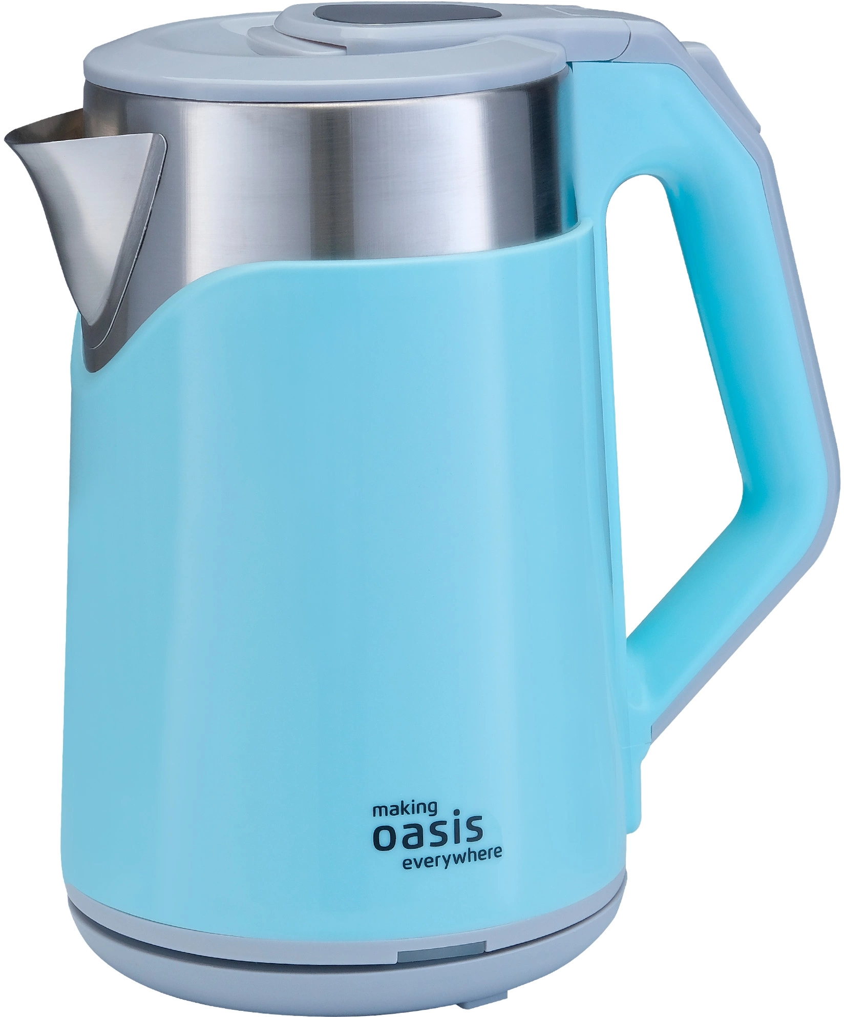 Чайник электрический Oasis K-21SPL голубой, пластик