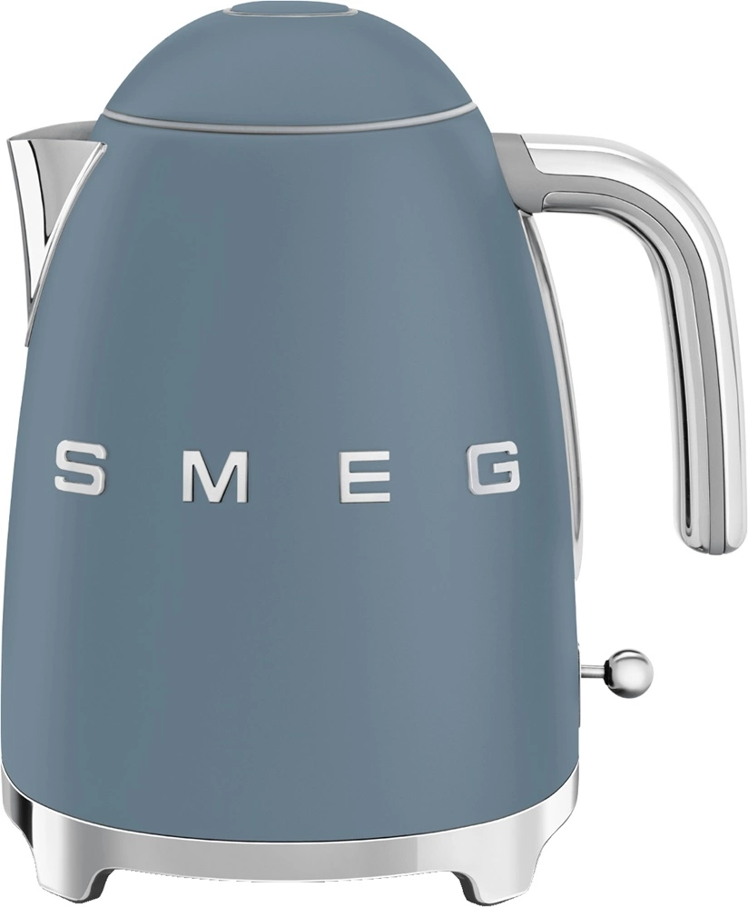 Чайник электрический Smeg KLF03SBMEU синий/серебристый, нержавеющая сталь