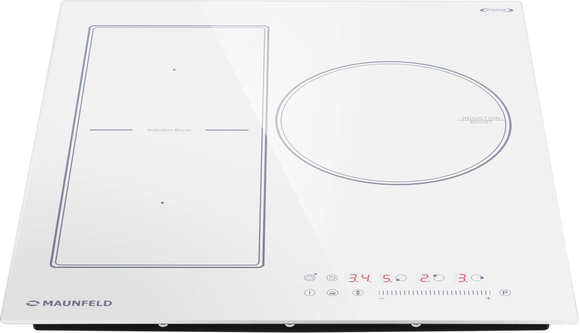 Индукционная варочная поверхность Maunfeld CVI453SBWH Inverter белый (ка-00022397)