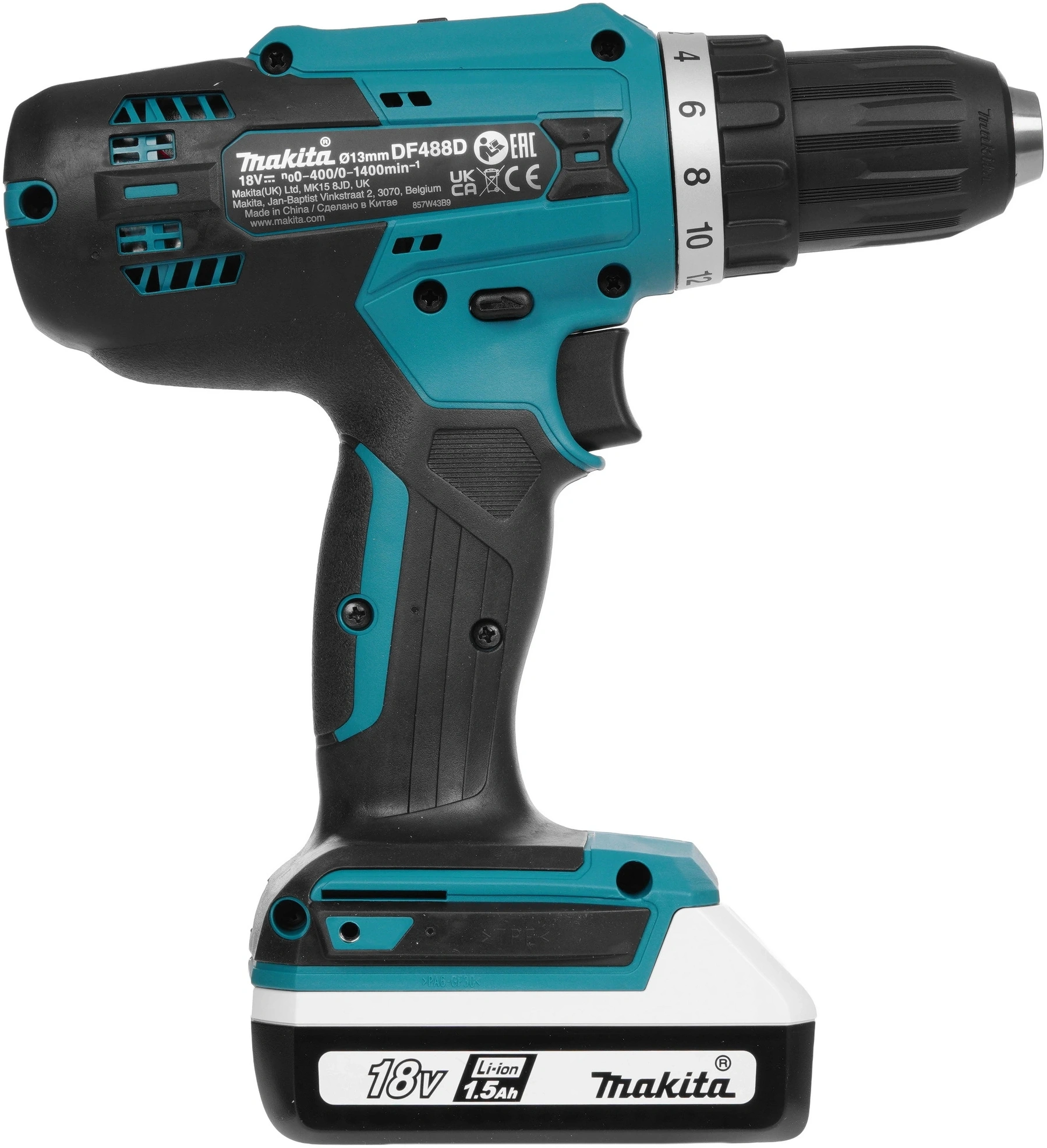 Дрель-шуруповерт Makita DF488D002