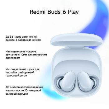 Гарнитура Xiaomi Redmi Buds 6 Play синий (bhr9283gl)