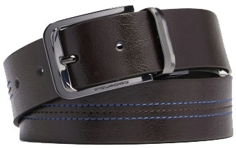 Ремень мужской Piquadro Blue Square коричневый/черный (cu6742b2/mon)
