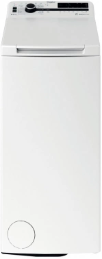 Стиральная машина полноразмерная Whirlpool TDLRB 65242BS EU/N, с вертикальной загрузкой, 6.5кг, 1200об/мин, английский интерфейс