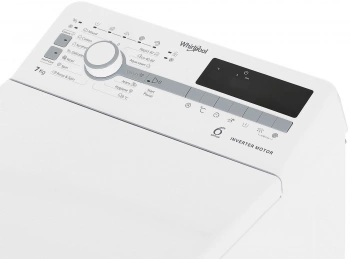 Стиральная машина полноразмерная Whirlpool TDLR 7231BS EU, с вертикальной загрузкой, 7кг, 1200об/мин, английский интерфейс