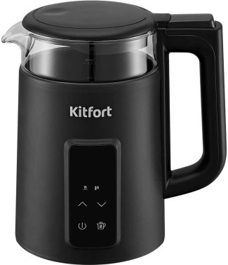 Чайник электрический Kitfort КТ-6714 черный, стекло