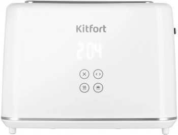 Тостер Kitfort КТ-6872 белый/серебристый