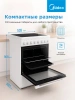 Плита электрическая Midea MFO-M4E20T6E(WH), стеклокерамика, белый/черный
