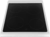 Плита электрическая Midea MFO-M4E20T6E(WH), стеклокерамика, белый/черный
