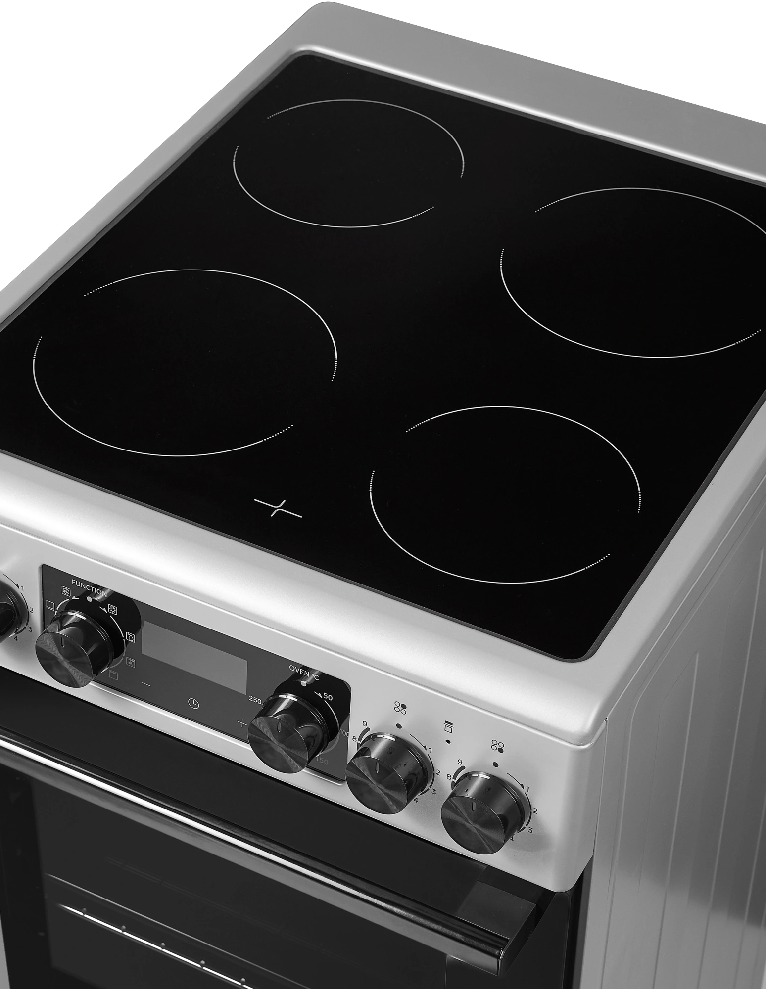 Плита электрическая Midea MFO-D4E20T9E(SL), стеклокерамика, серый/черный