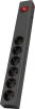 Сетевой фильтр Buro 600SE-1.8-B 1.8м черный