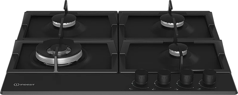 Газовая варочная поверхность Indesit THPM 642 WS/BL/I черный (869890400260)