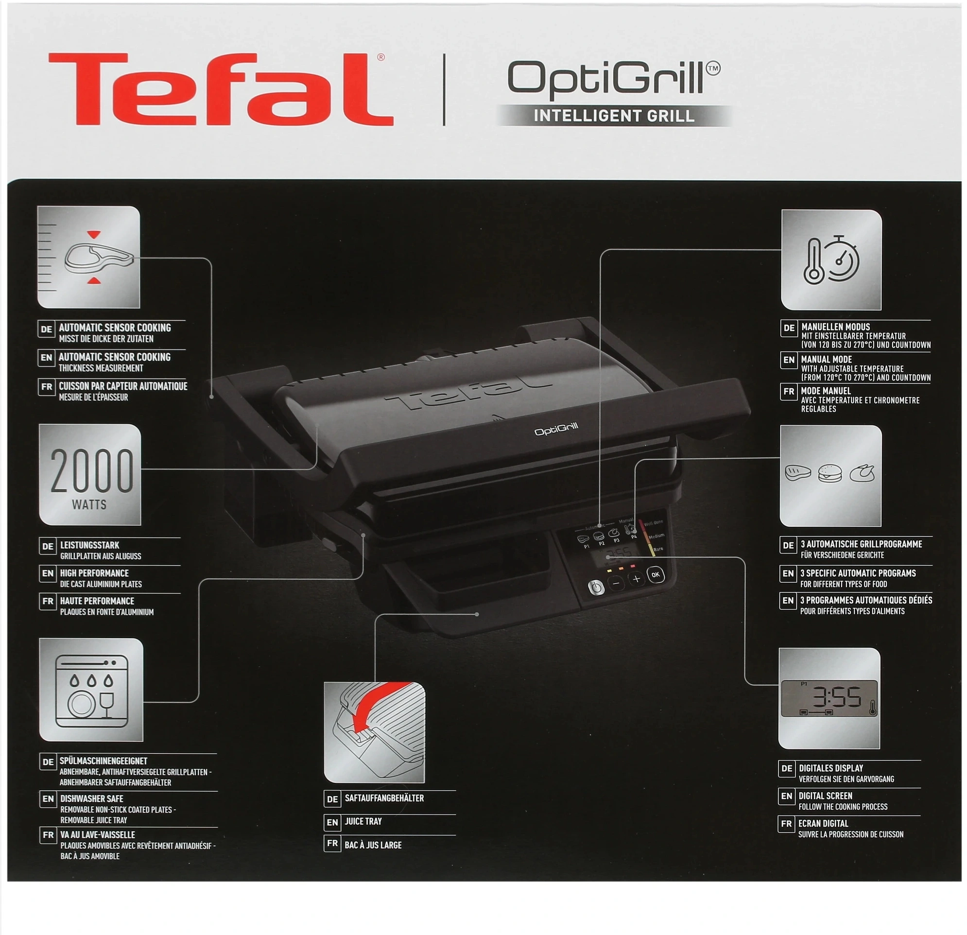 Электрогриль Tefal GC7P0810 черный/серебристый (7211005082)