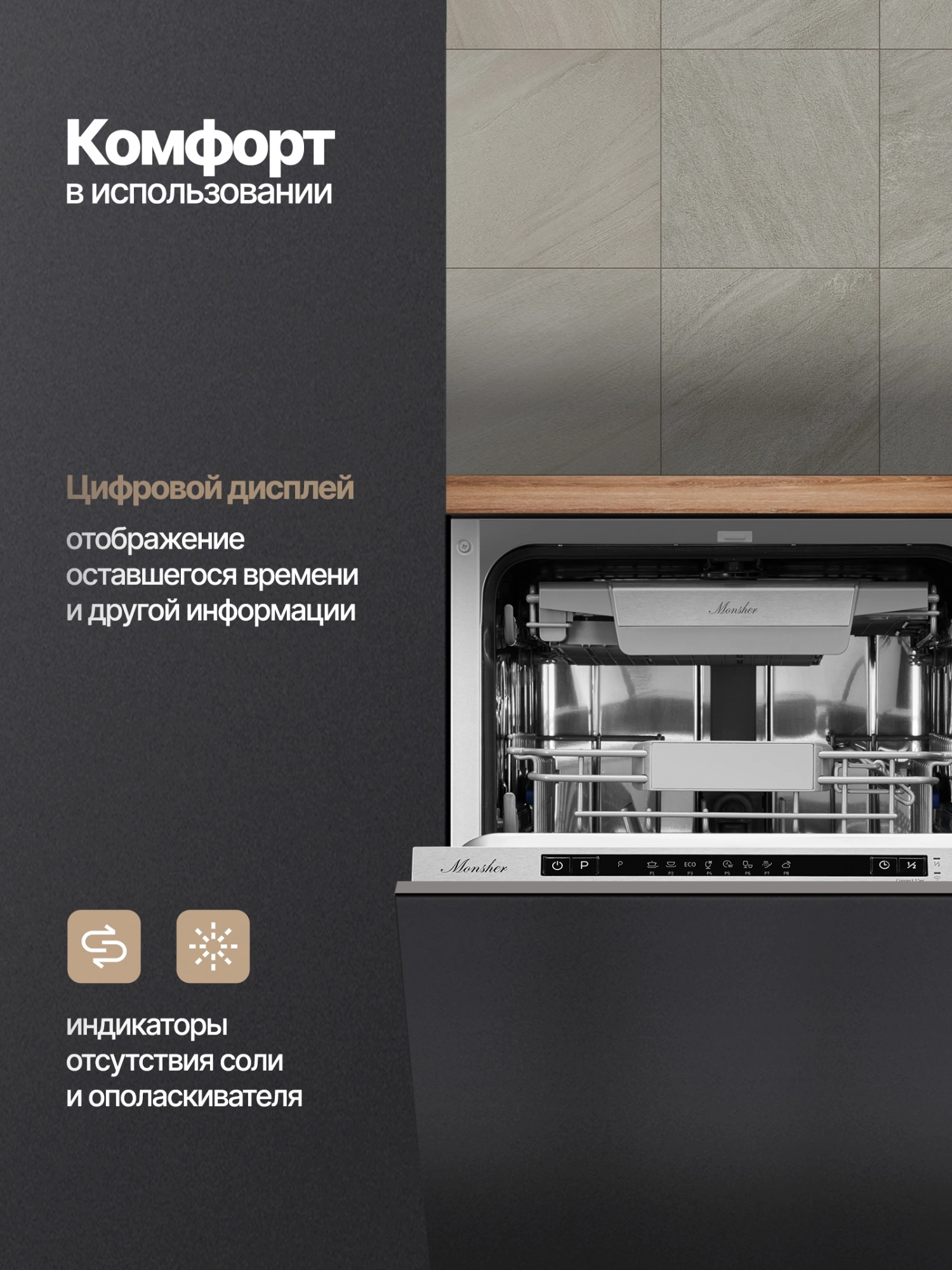 Посудомоечная машина Monsher Hi-tech MD 4515 (76863)