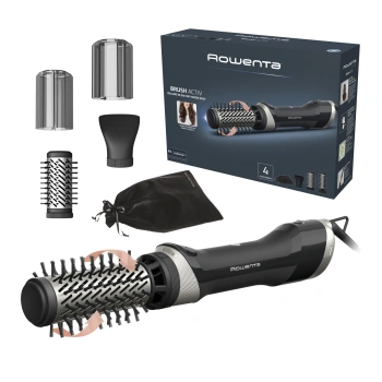 Фен-щетка Rowenta UB9530F0 черный/серебристый, 1000Вт (1830009250)