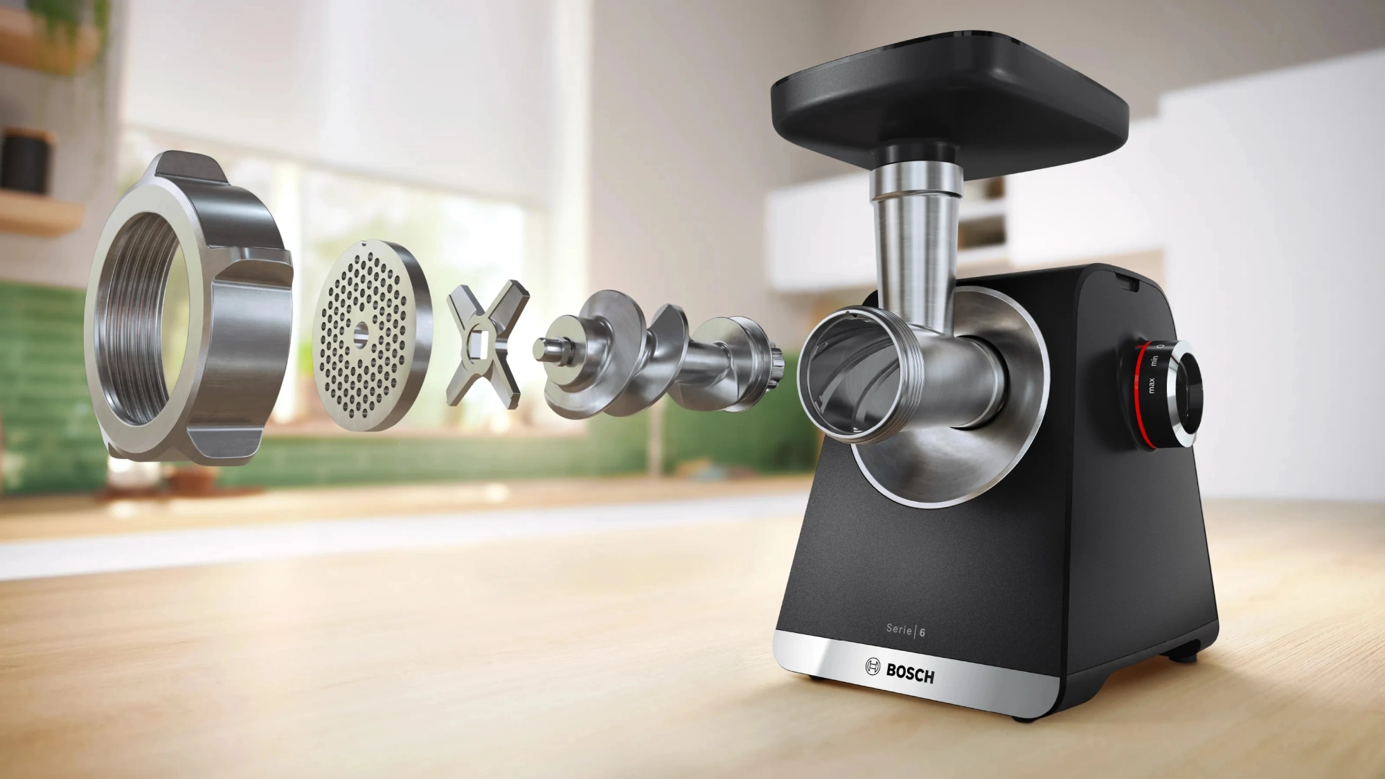 Мясорубка Bosch MFWS640B черный