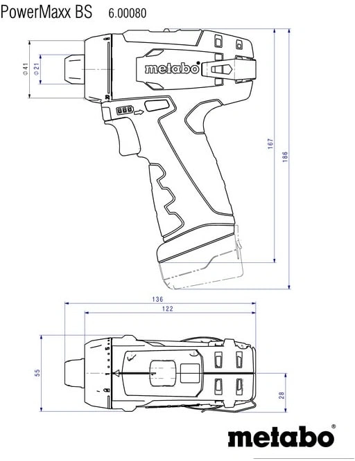 Дрель-шуруповерт Metabo Metabo PowerMaxx BS (600984500)