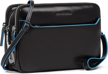 Клатч мужской Piquadro Blue Square черный натур.кожа (ac6902b2r/n)
