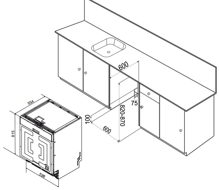 Посудомоечная машина Weissgauff BDW 6038 D Inverter Autoopen (433535)