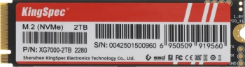 Твердотельный накопитель Kingspec XG7000 2048ГБ, M.2 2280, PCIe 4.0 x4, M.2 XG7000-2TB