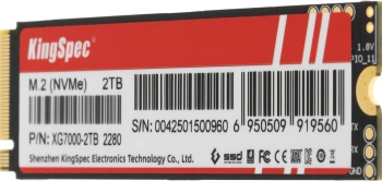 Твердотельный накопитель Kingspec XG7000 2048ГБ, M.2 2280, PCIe 4.0 x4, M.2 XG7000-2TB