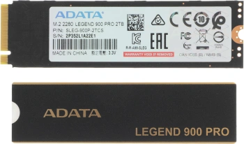 Твердотельный накопитель A-Data Legend 900 Pro 2048ГБ, M.2 2280, PCIe 4.0 x4, M.2 SLEG-900P-2TCS