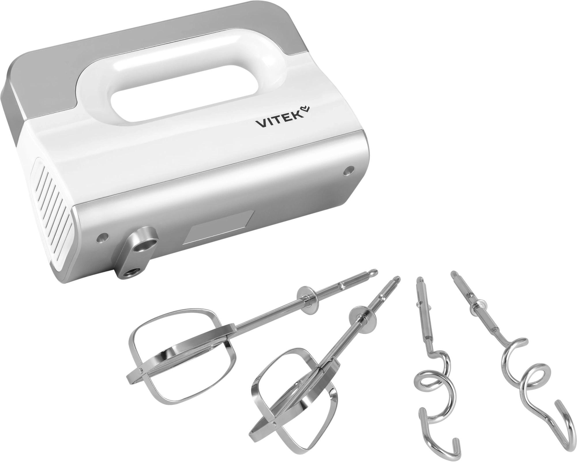 Миксер Vitek VT-HM5001 белый/серебристый