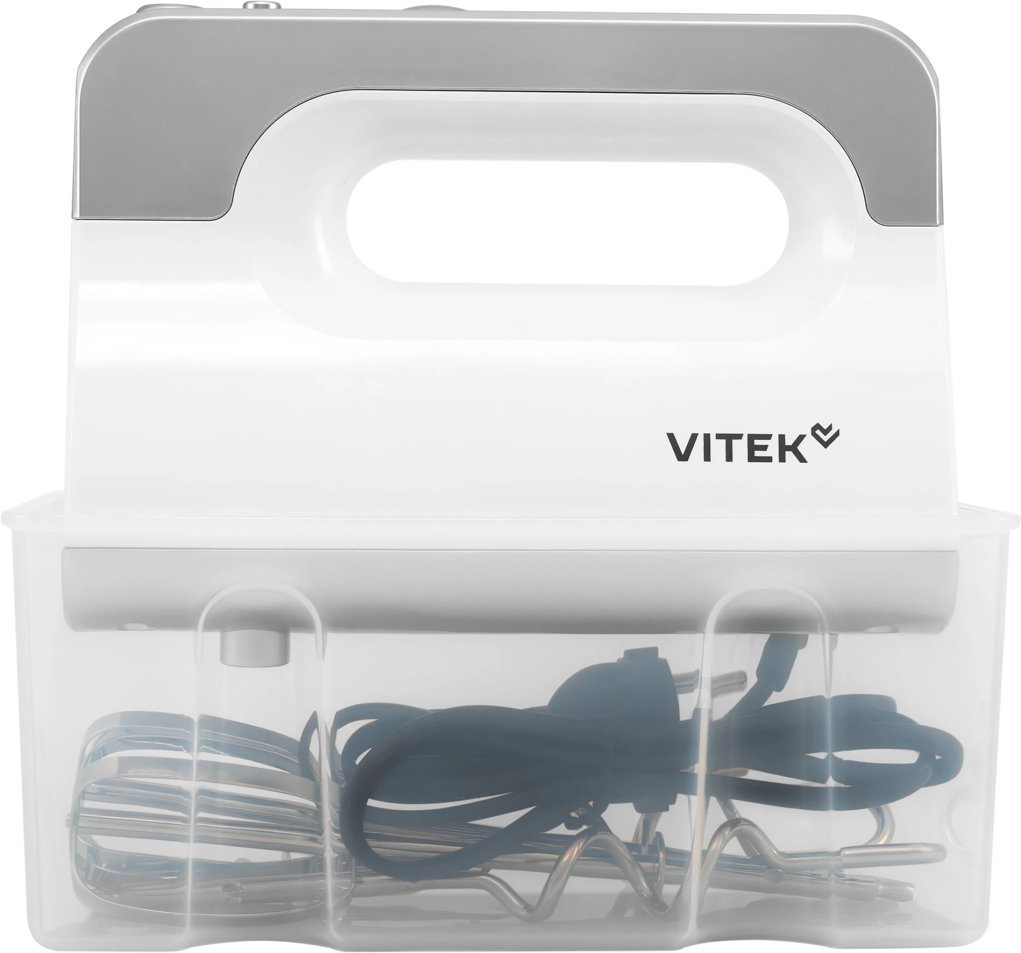 Миксер Vitek VT-HM5001 белый/серебристый
